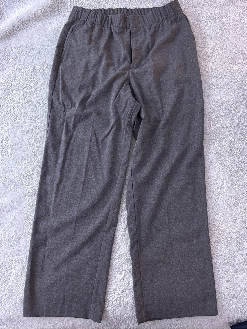 GAP Women's Dark Gray Straight-Leg Dress Pants